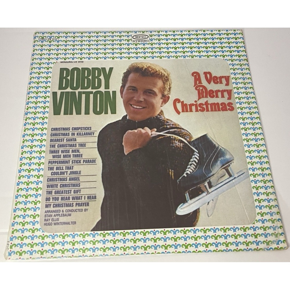 Bobby Vinton A Very Merry Christmas Vinyl LP Epic BN 26122 Stereo Holiday 1964